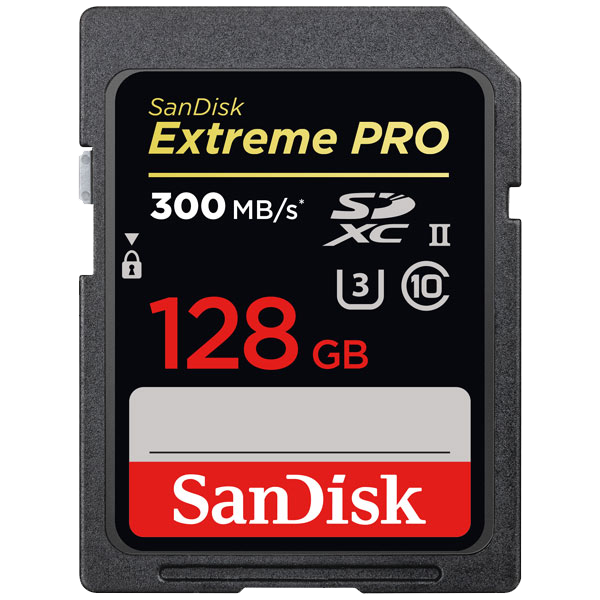 Карта памяти Sandisk Extreme Pro SDXC 128gb UHS-II 300mb/s