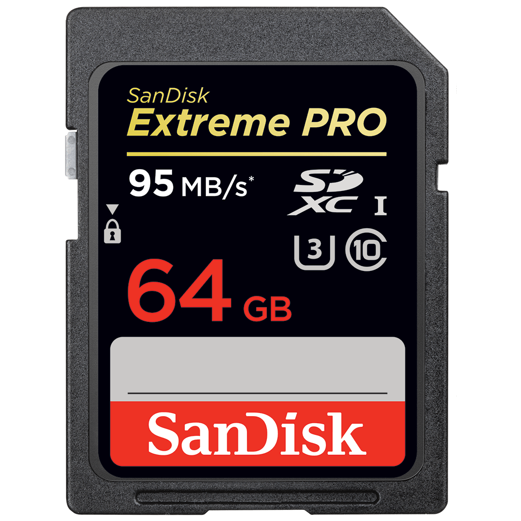 Карта памяти SDXC 64GB Sandisk Extreme Pro 95mb/s Class 10 UHS-1 U3 v30