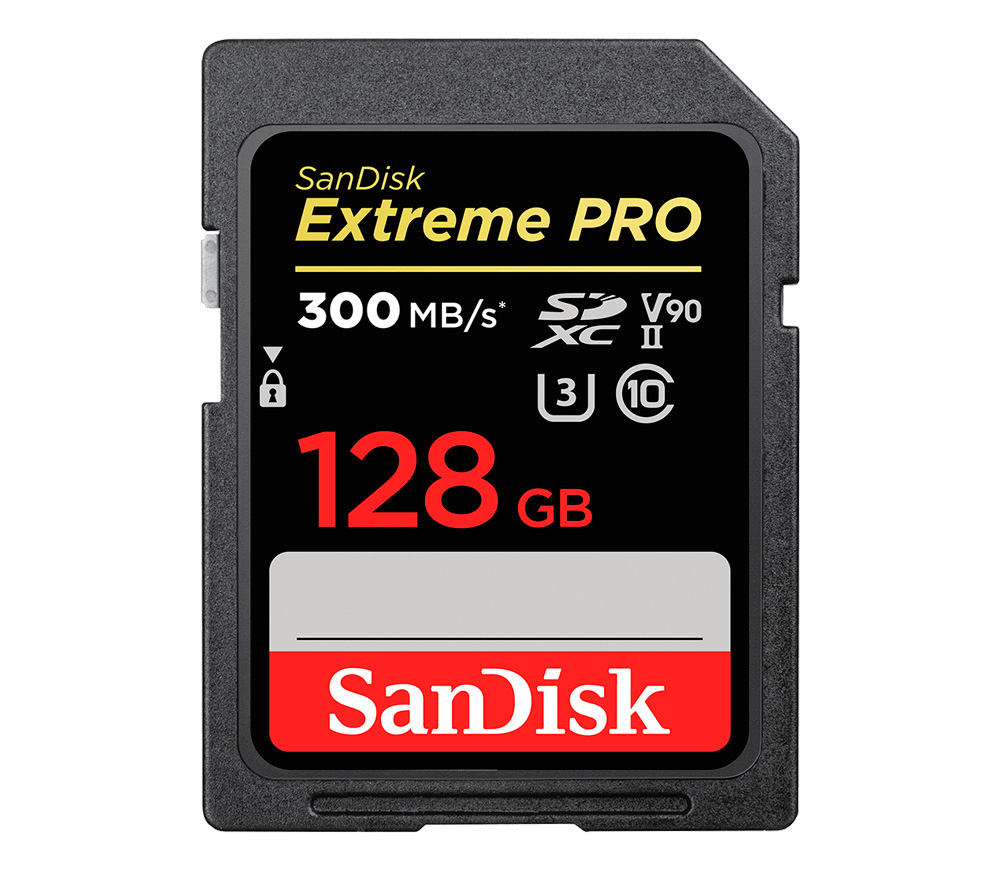 Карта памяти Sandisk Extreme Pro SDXC 128gb UHS-II 300mb/s