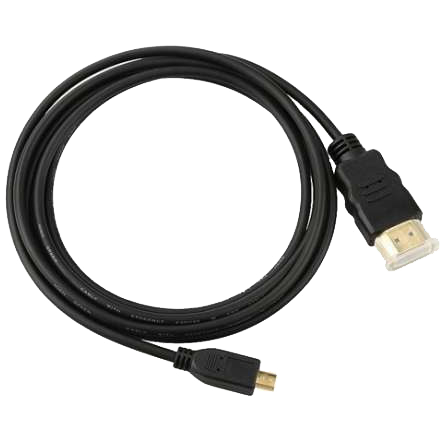 Тонкий кабель HDMI - MicroHDMI 4K 60Hz (30, 60, 90 см)