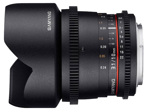 Объектив Samyang 10mm T3.1 VDSLR ED AS NCS CS Canon (кроп)