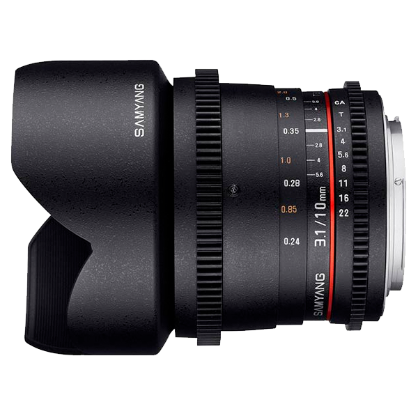 Объектив Samyang 10mm T3.1 VDSLR ED AS NCS CS Canon (кроп)