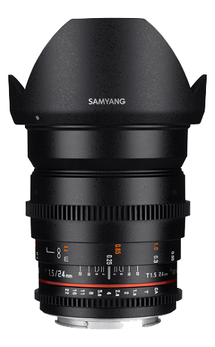 Объектив Samyang 24mm T1.5 ED AS UMC VDSLR Canon EF