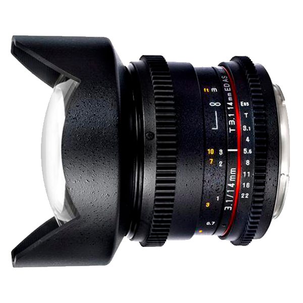 Объектив Samyang 14mm T3.1 ED AS IF UMC VDSLR Canon EF (кроп)